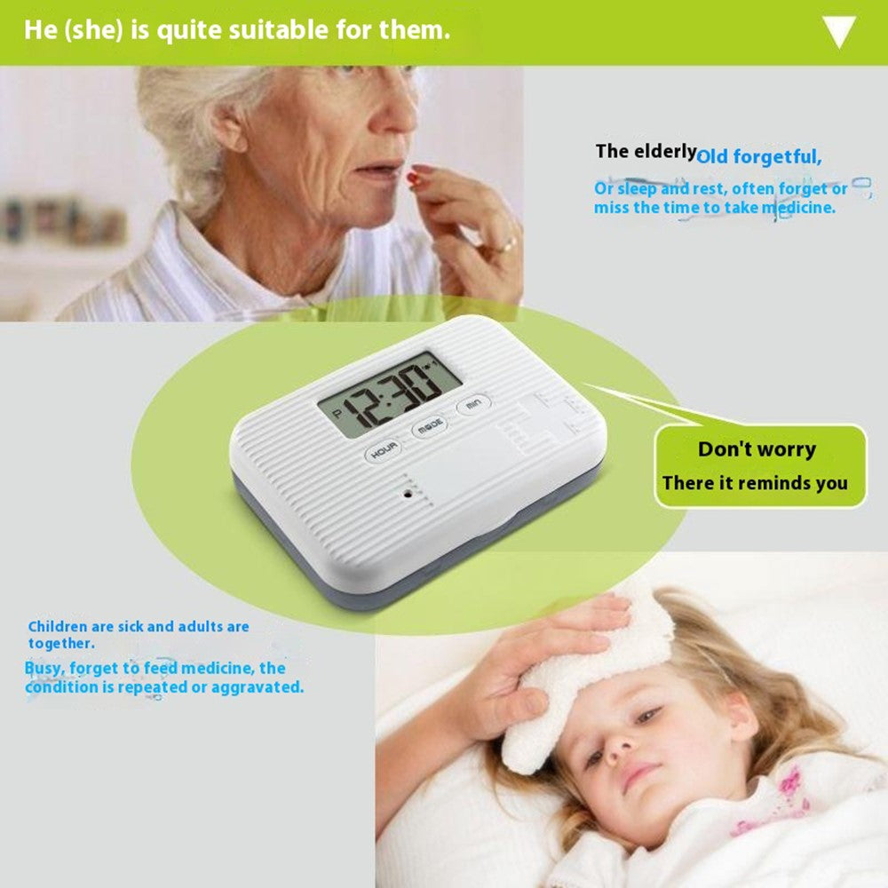 Pillerbox – CR-211 smart påminnare, 6 fack, 7 dagar