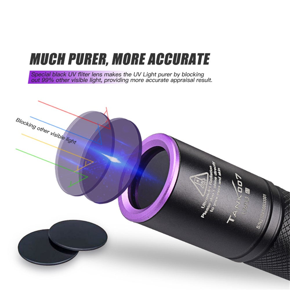 UV-ficklampa TANK007 365 nm