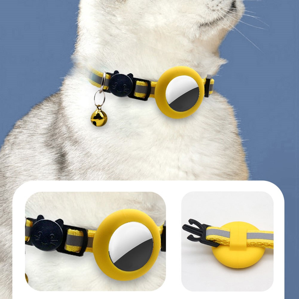AirTag-fodral – reflekterande halsband med klocka