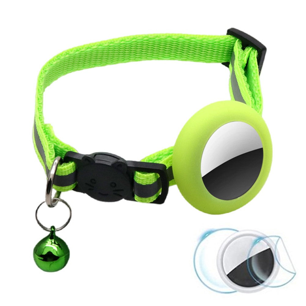 AirTag-fodral – reflekterande halsband med klocka