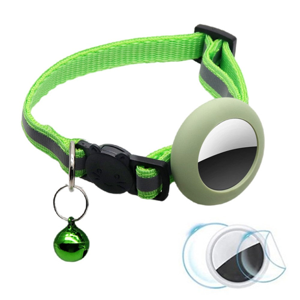 AirTag-fodral – reflekterande halsband med klocka