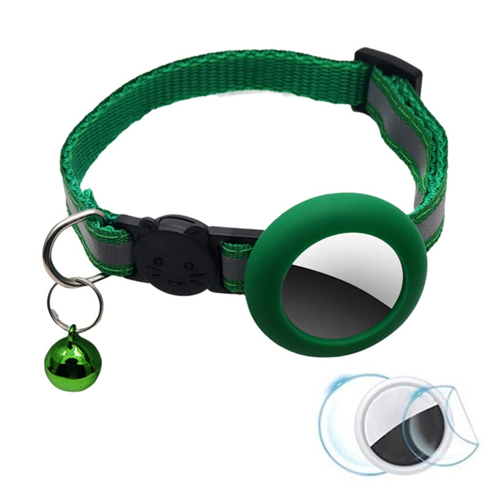 AirTag-fodral – reflekterande halsband med klocka