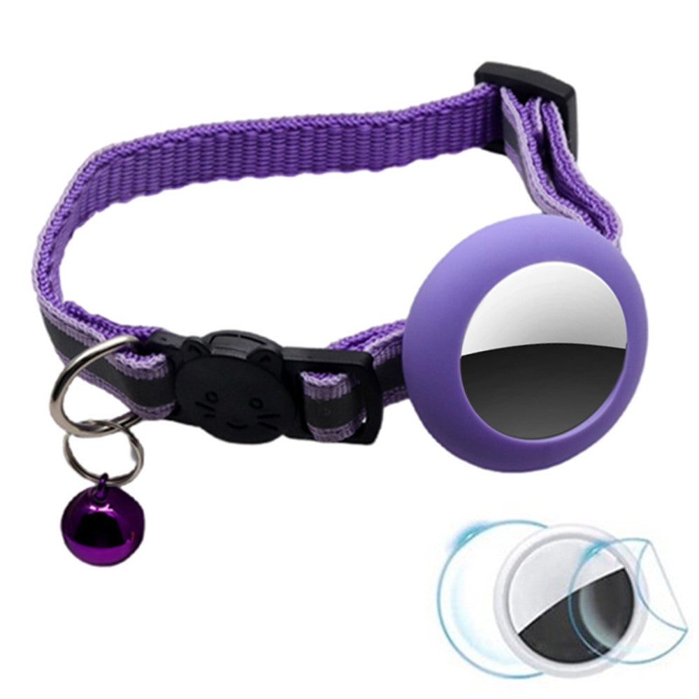 AirTag-fodral – reflekterande halsband med klocka