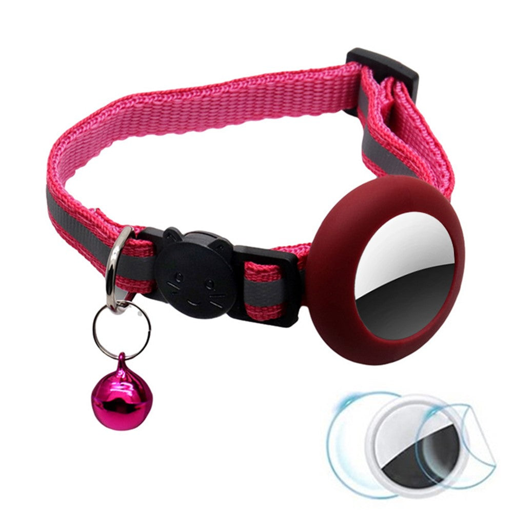 AirTag-fodral – reflekterande halsband med klocka