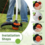Spolskydd – 2-pack RS0011 för Black & Decker grästrimmer