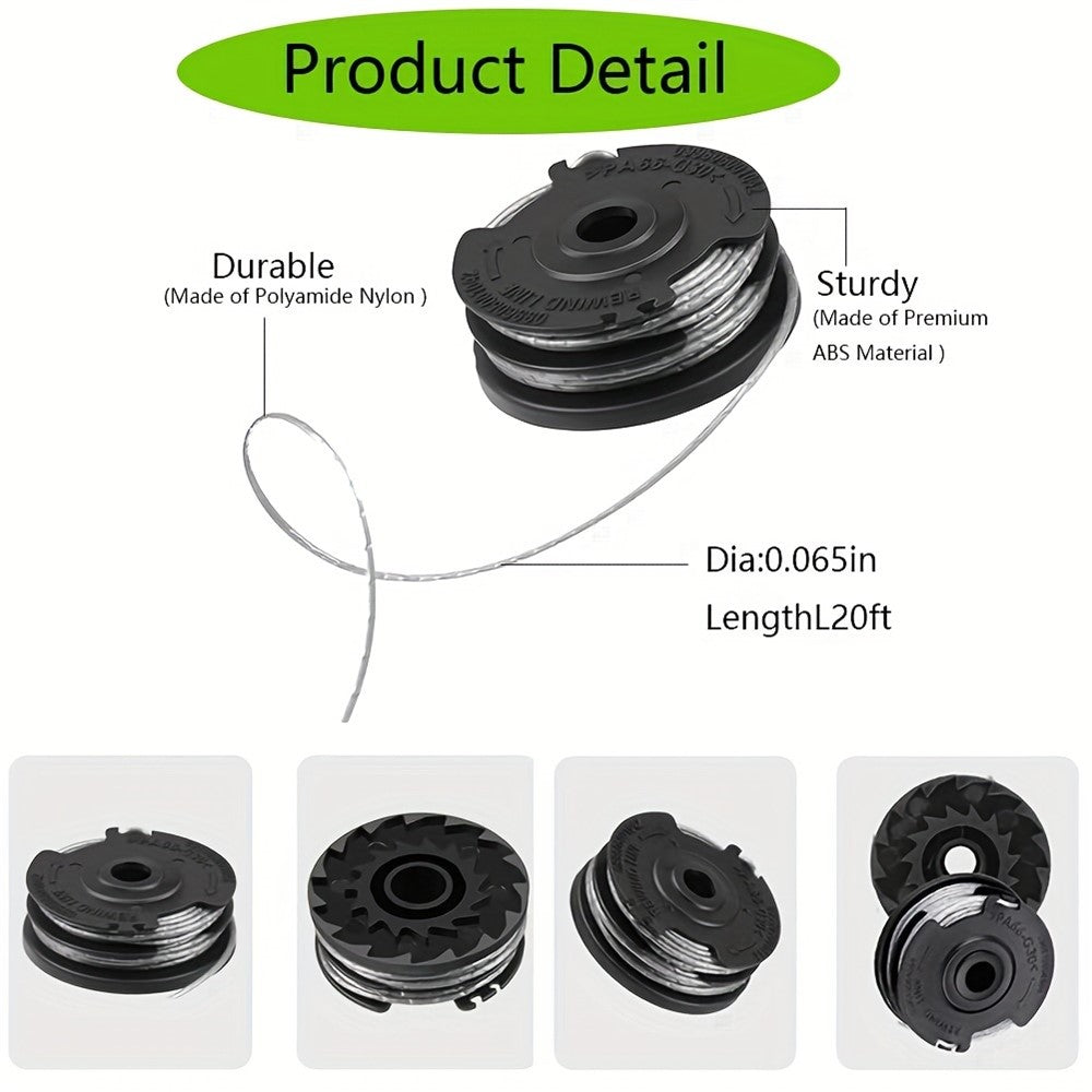 Trimmerspole med lock till Bosch ART-serien – 4-pack