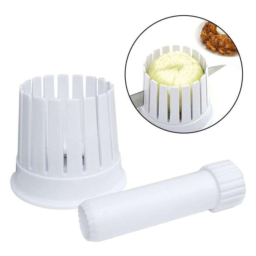 Lökskärare – plastverktyg för att skapa blomformade lökar