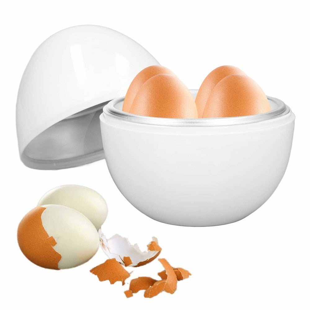 Äggkokare – 4 ägg, plast & aluminium, BPA-fri