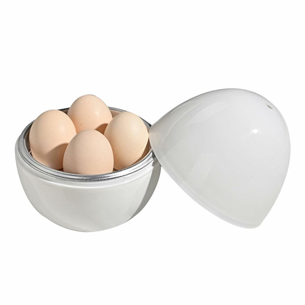 Äggkokare – 4 ägg, plast & aluminium, BPA-fri