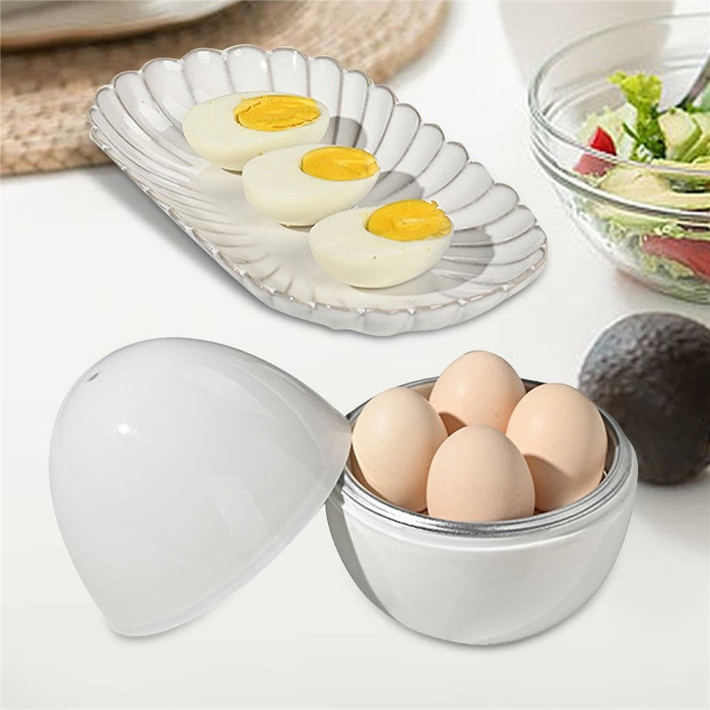 Äggkokare – 4 ägg, plast & aluminium, BPA-fri