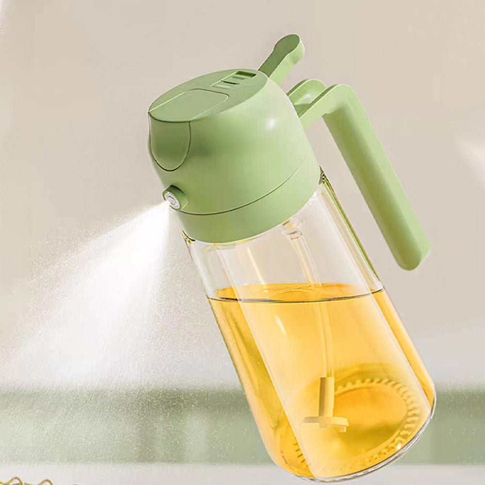 Oljedispenser i glas – 600 ml spray & häll