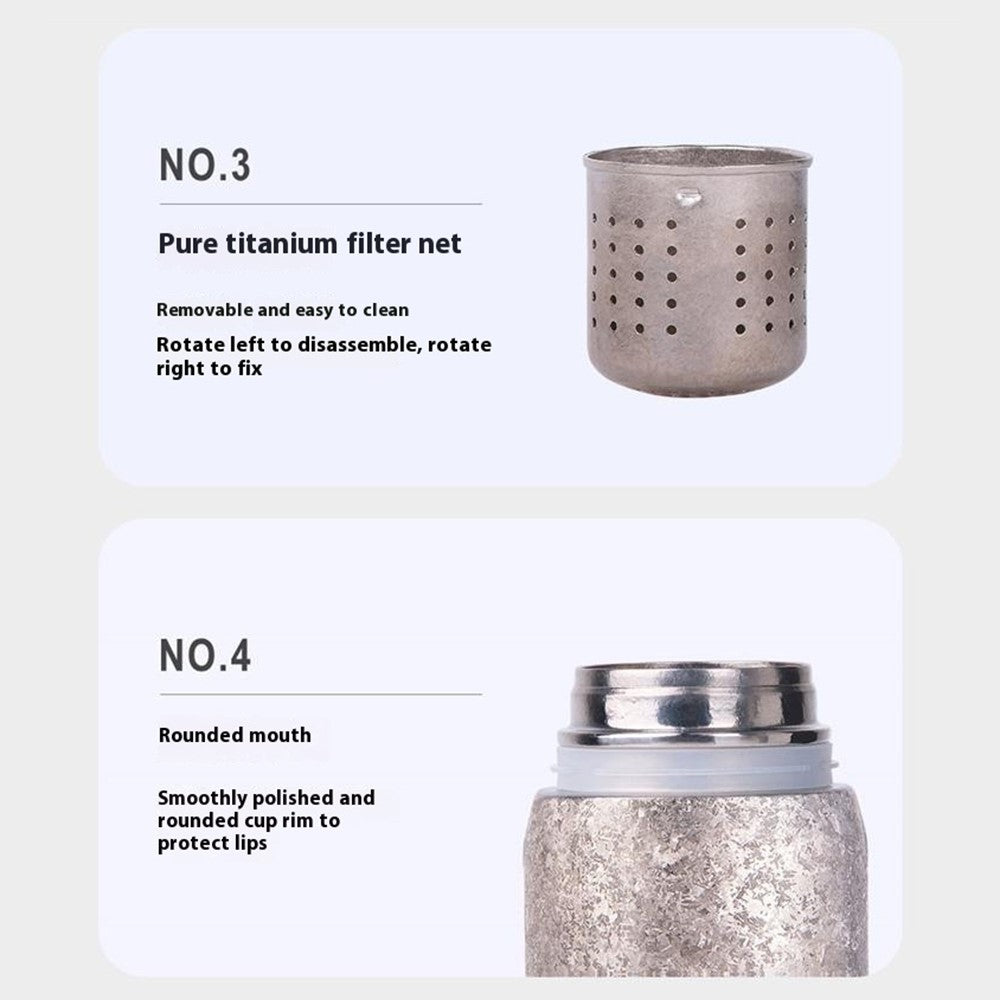 Vattenflaska – DONGHUIYUAN HA-102 titan 500ml med tempdisplay