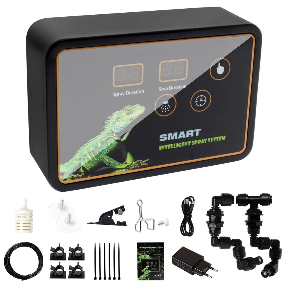 Automatisk mistspridare – elektronisk timer och sprinkler för terrarium