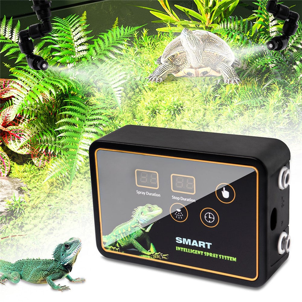 Automatisk mistspridare – elektronisk timer och sprinkler för terrarium