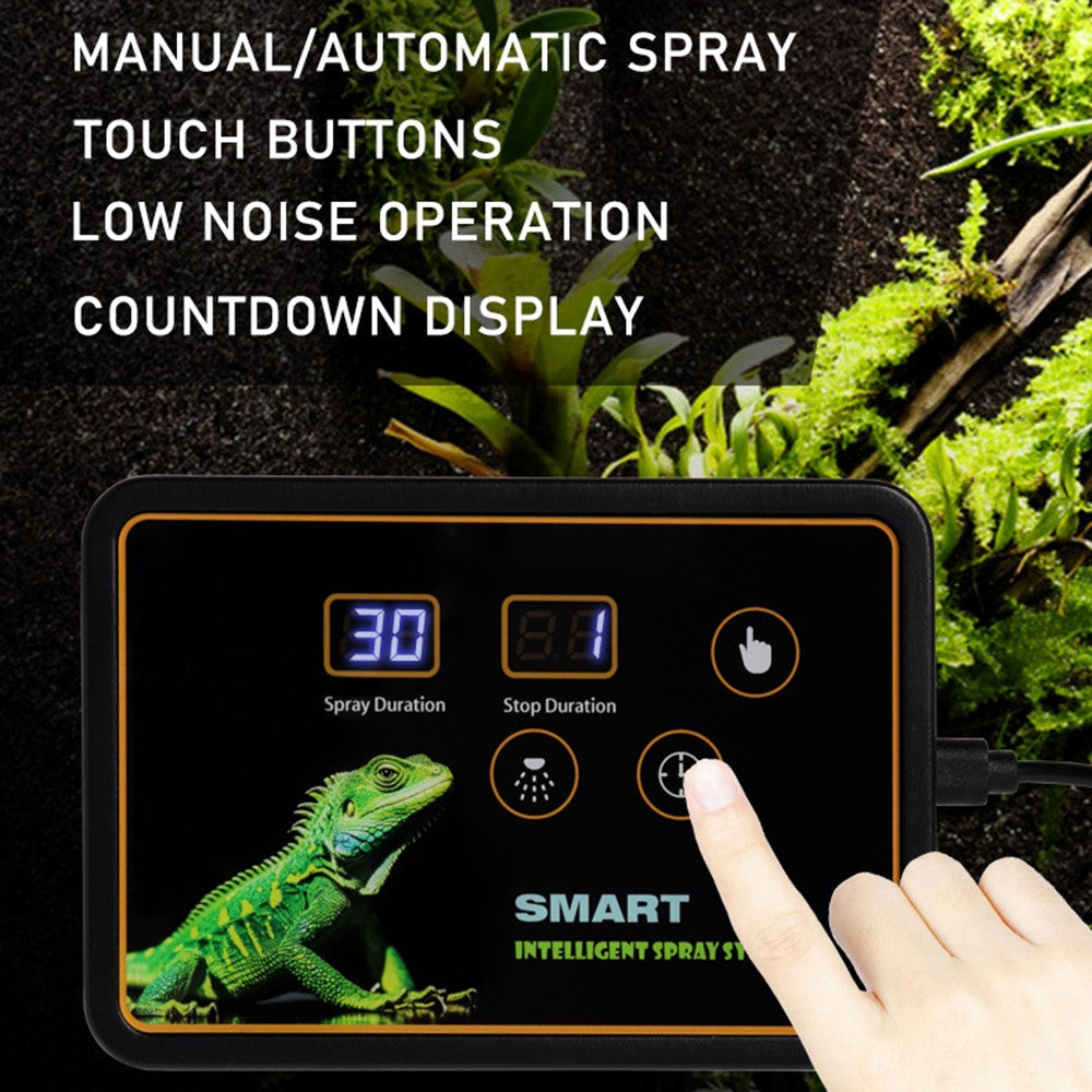 Automatisk mistspridare – elektronisk timer och sprinkler för terrarium