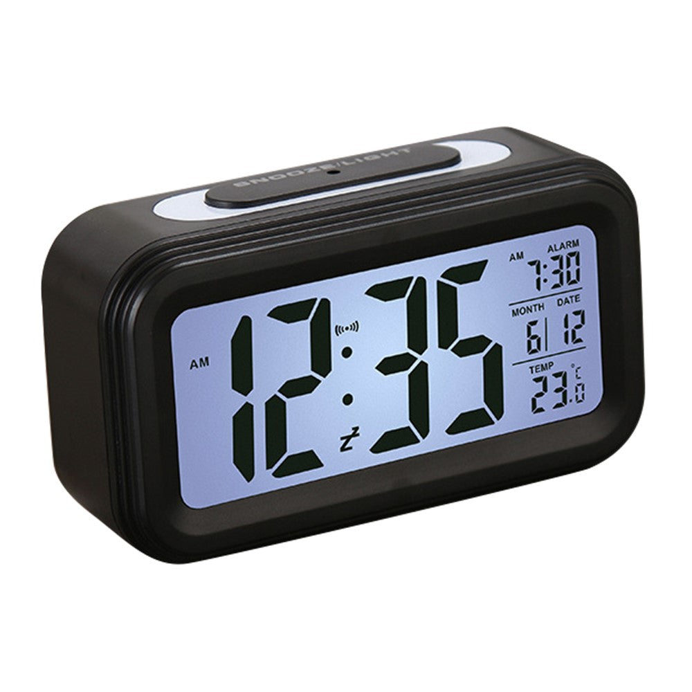 Väckarklocka – LED-display med temperatur och datum
