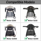 Brännarrör i rostfritt stål – passar Weber Q300/Q320/Q3000/Q3200