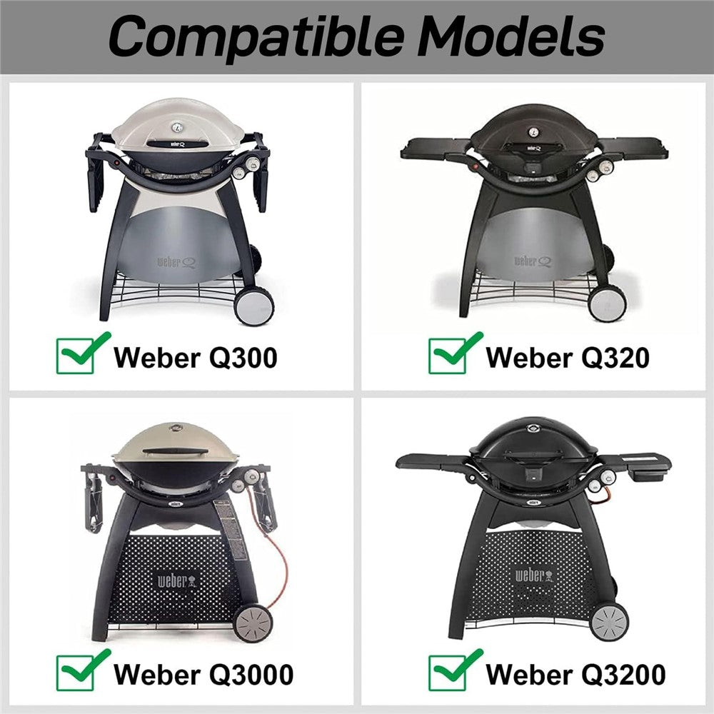 Brännarrör i rostfritt stål – passar Weber Q300/Q320/Q3000/Q3200