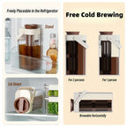 Kanna – 1000ml cold brew kaffekanna med tesil, BPA-fri
