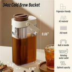 Kanna – 1000ml cold brew kaffekanna med tesil, BPA-fri