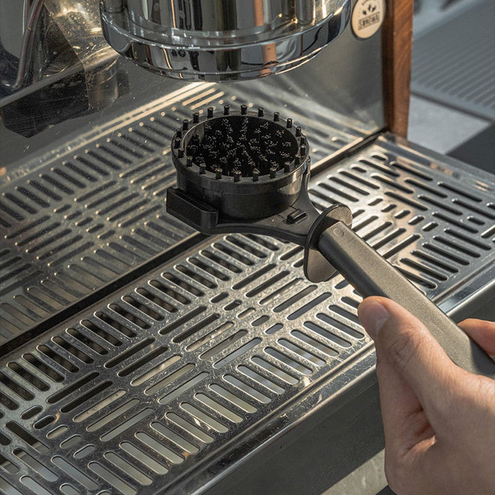 Borste – rengöringsborste 58mm nylon för espressomaskin