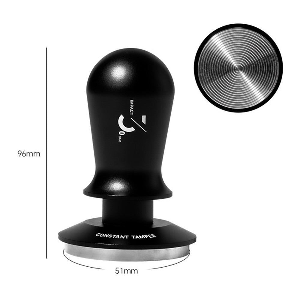 Kaffetamper i rostfritt stål – justerbar