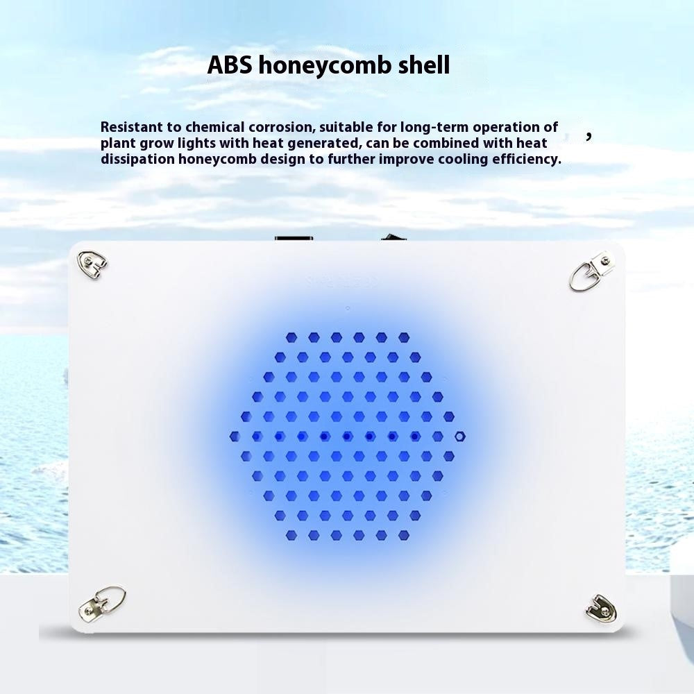 Växtlampa rektangulär – fullspektrum LED för skrivbord, EU-plugg