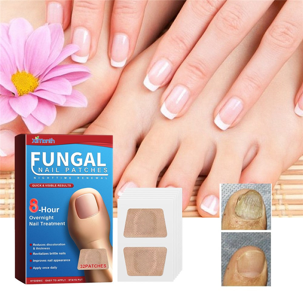 Nagelplåster mot nagelsvamp – 32-pack för nattbehandling