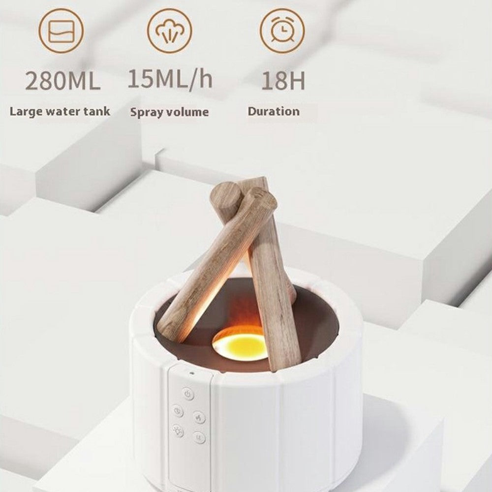 Aromadiffuser med 3D "Lägereld"-Effekt och Fjärrkontroll