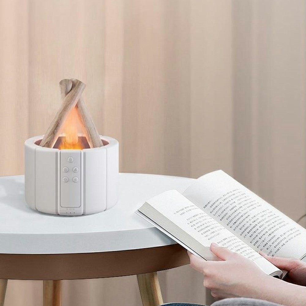 Aromadiffuser med 3D "Lägereld"-Effekt och Fjärrkontroll