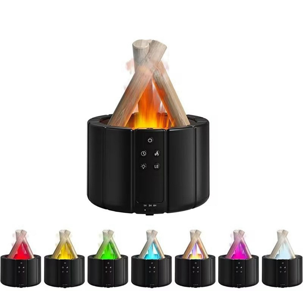 Aromadiffuser med 3D "Lägereld"-Effekt och Fjärrkontroll
