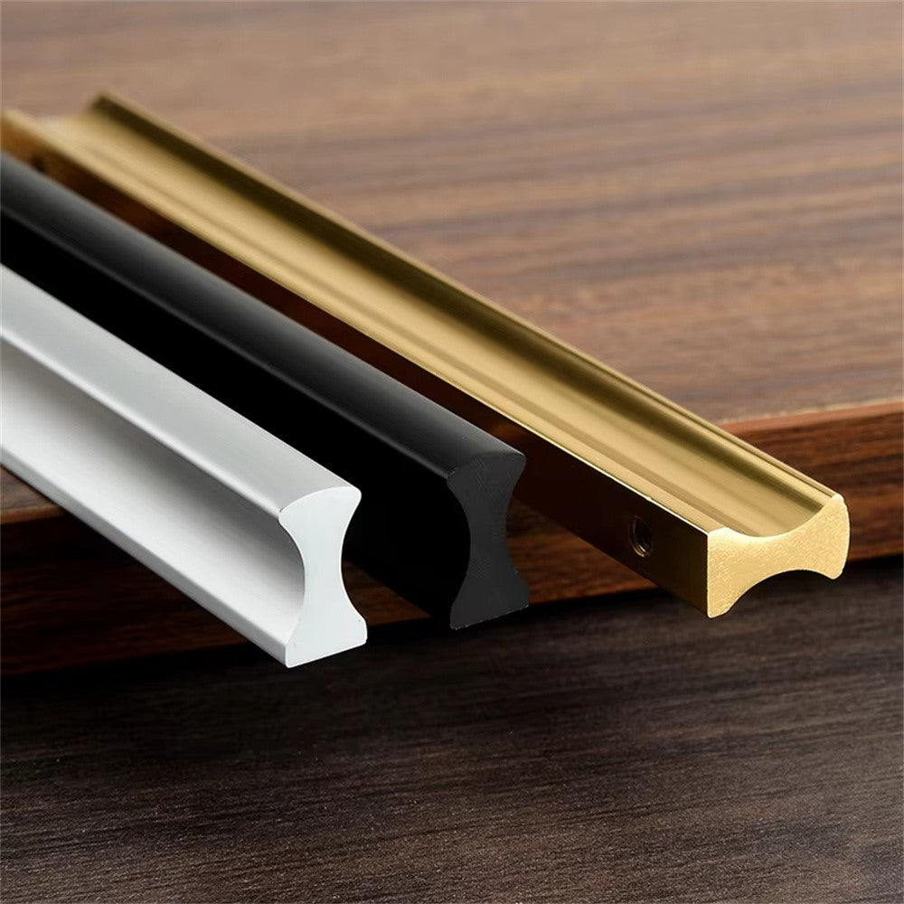Möbelhandtag i svart aluminium – 50 mm