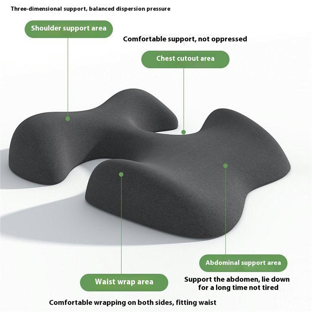 Massagekudde i memory foam – T-formad stöd för salong och spa