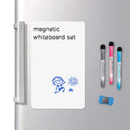 Whiteboard – magnetisk PET-tavla för kylskåp, med pennor