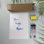 Whiteboard – magnetisk PET-tavla för kylskåp, med pennor