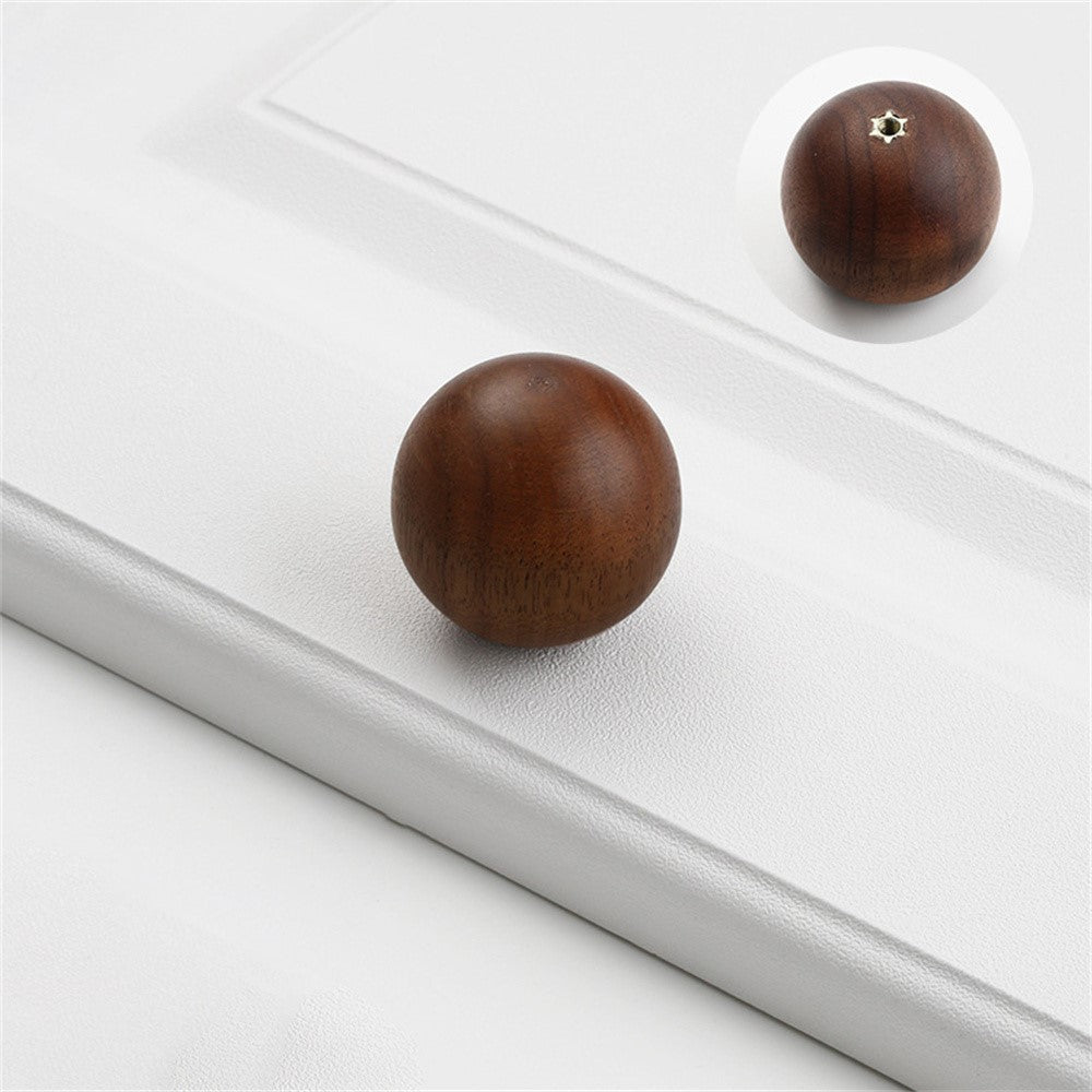 Knopp – 6564 rund träratt 40mm, enkelhåls