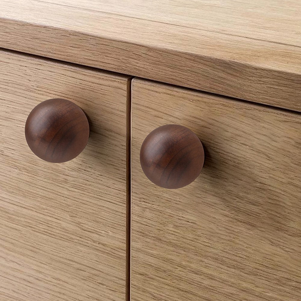 Knopp – 6564 rund träratt 40mm, enkelhåls