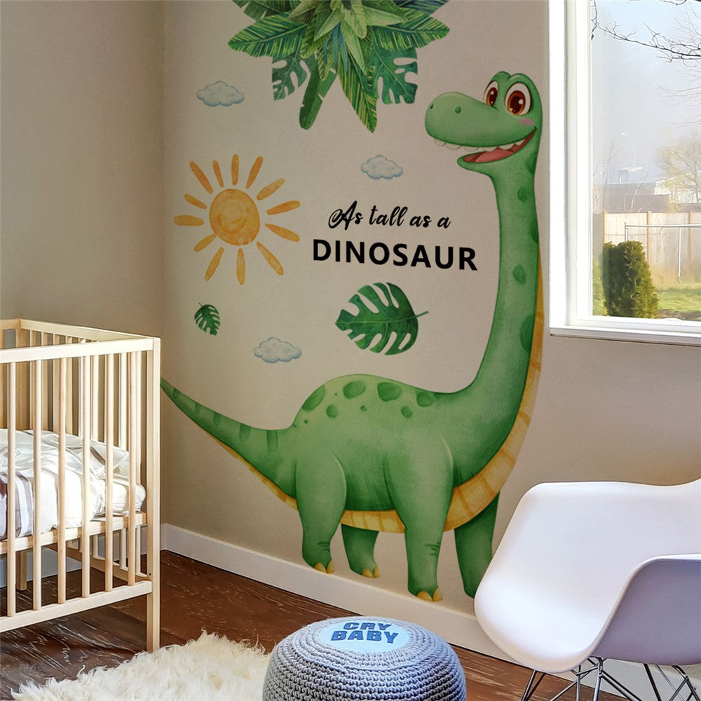 Väggdekor – tecknad dinosaurie, självhäftande