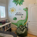 Väggdekor – tecknad dinosaurie, självhäftande