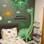 Väggdekor – tecknad dinosaurie, självhäftande