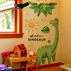 Väggdekor – tecknad dinosaurie, självhäftande