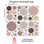 Väggdekor – 6-pack prickiga PVC-väggstickers