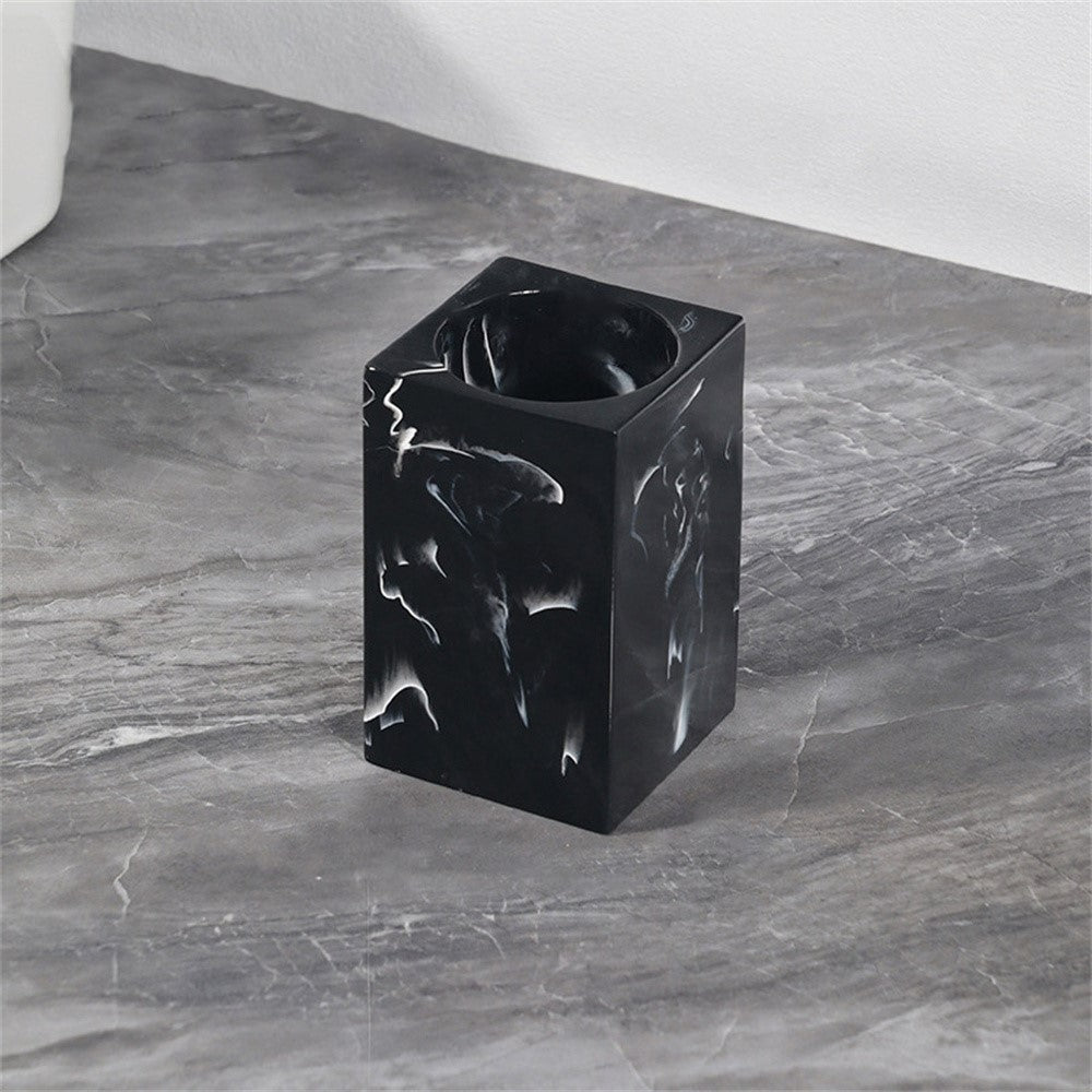 Resin-organizer – multifunktionell tandborsthållare och kammfack