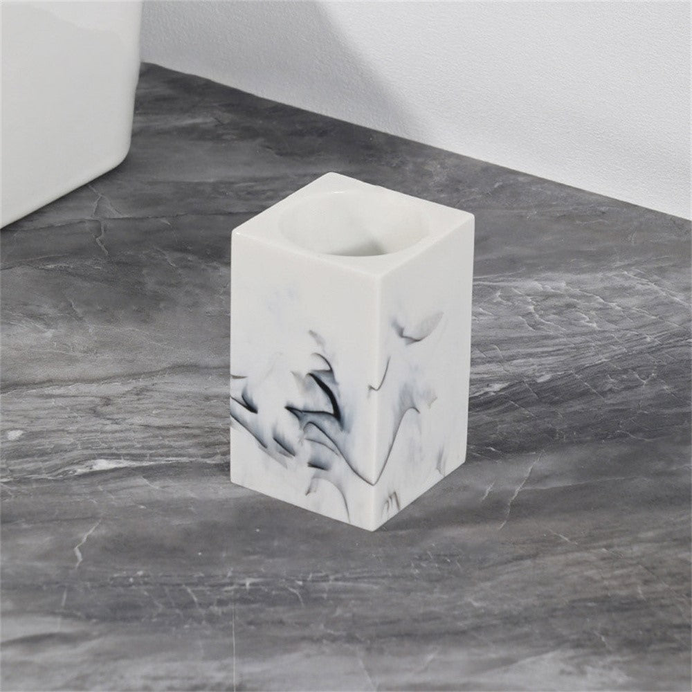 Resin-organizer – multifunktionell tandborsthållare och kammfack