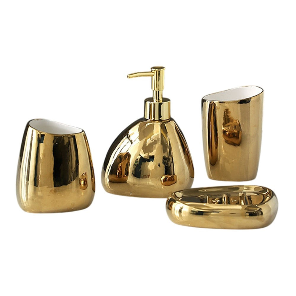 4-delars keramikset med pump & kopp