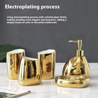 4-delars keramikset med pump & kopp