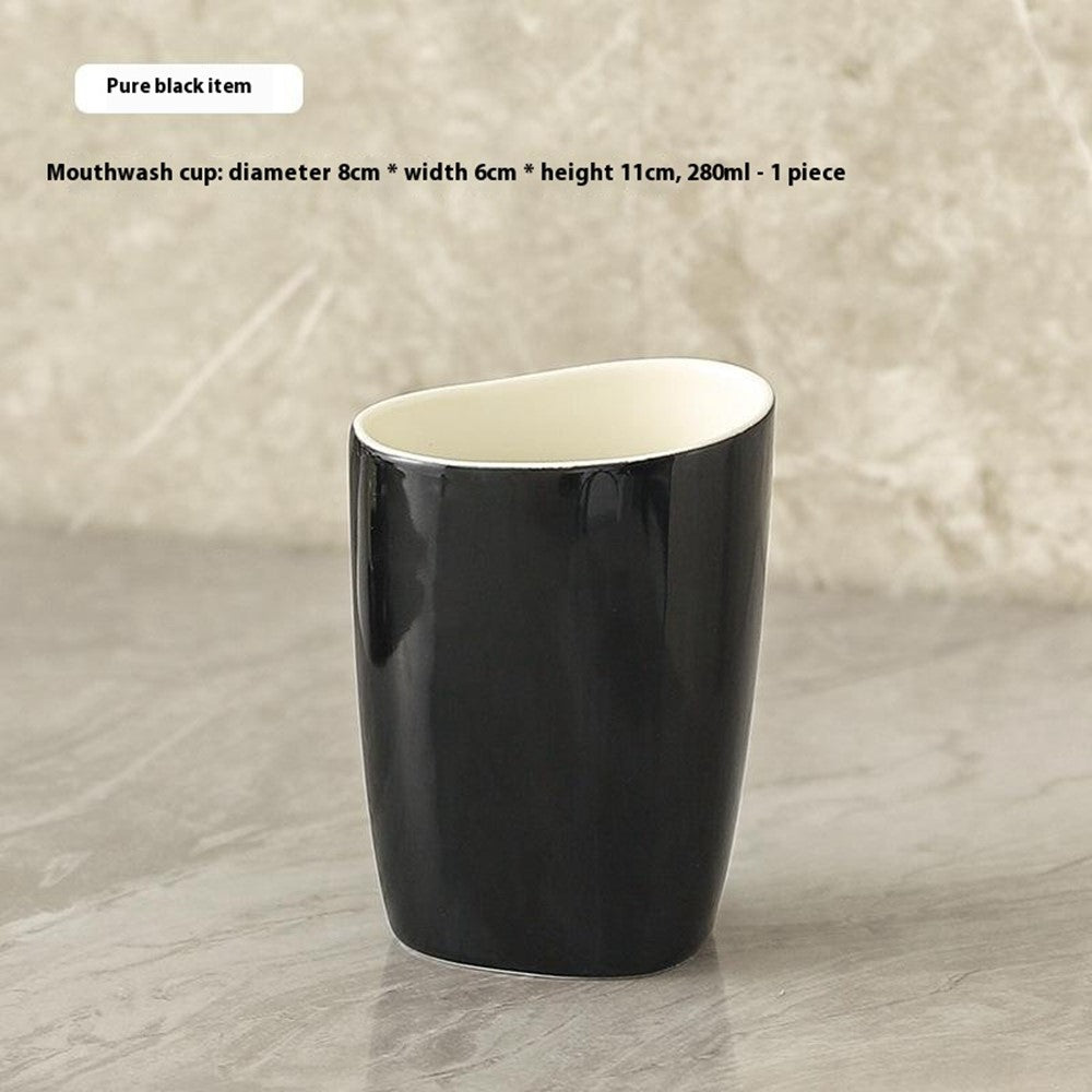 4-delars keramikset med mugg & pumpflaska