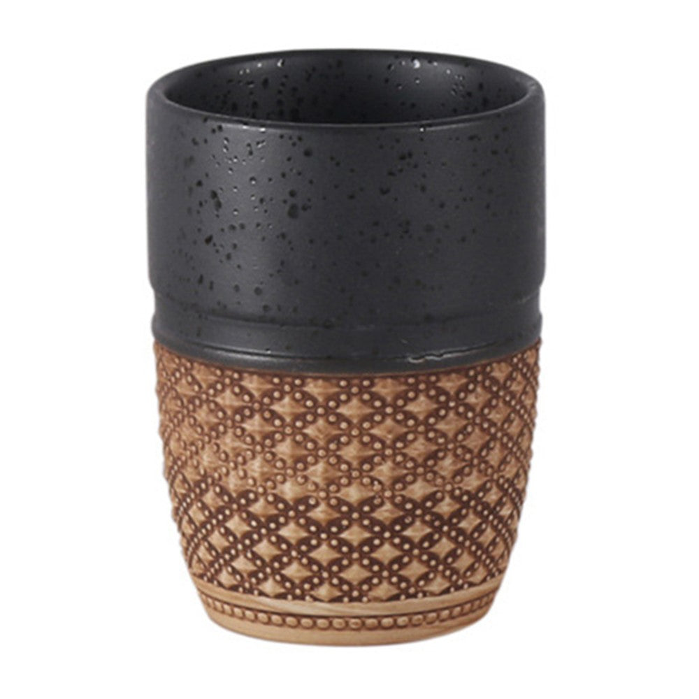 Mugg – präglad keramisk tandborstmugg 300 ml