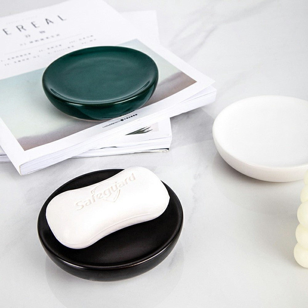 Tvålfat – minimal rund design i keramik