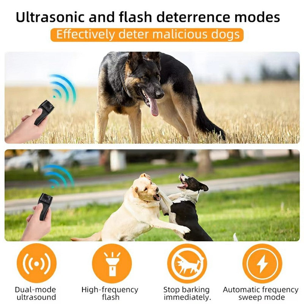 Ultraljudsavskräckare – LED-ljus och träning mot hundskall